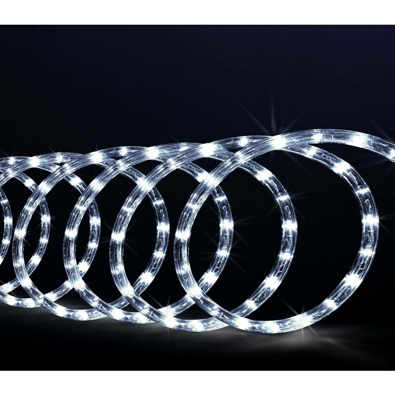 foto del prodotto tubo elettrico da esterno 10m 180 led bianco freddo feeric lights christmas