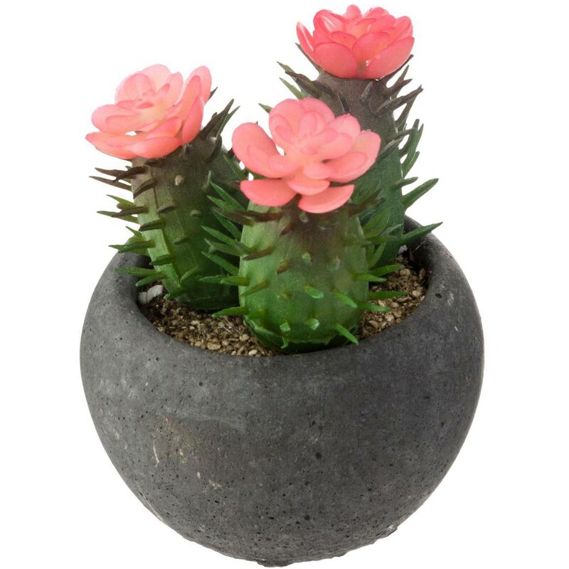 immagine 0 del prodotto cactus artificiale in vaso di cemento h11,5 cm atmosphera cr ateur d int rieur
