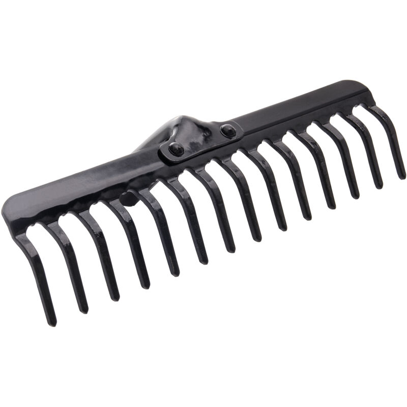 foto del prodotto rastrello da giardino kadax senza telaio, 14 denti, senza manico