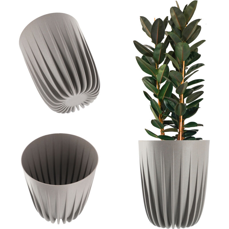 foto del prodotto coprivaso kadax eco inserto grigio 14,5x17 cm