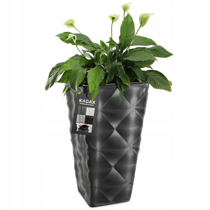 foto del prodotto vaso da fiori kadax vaso da giardino con inserto antracite 56 cm