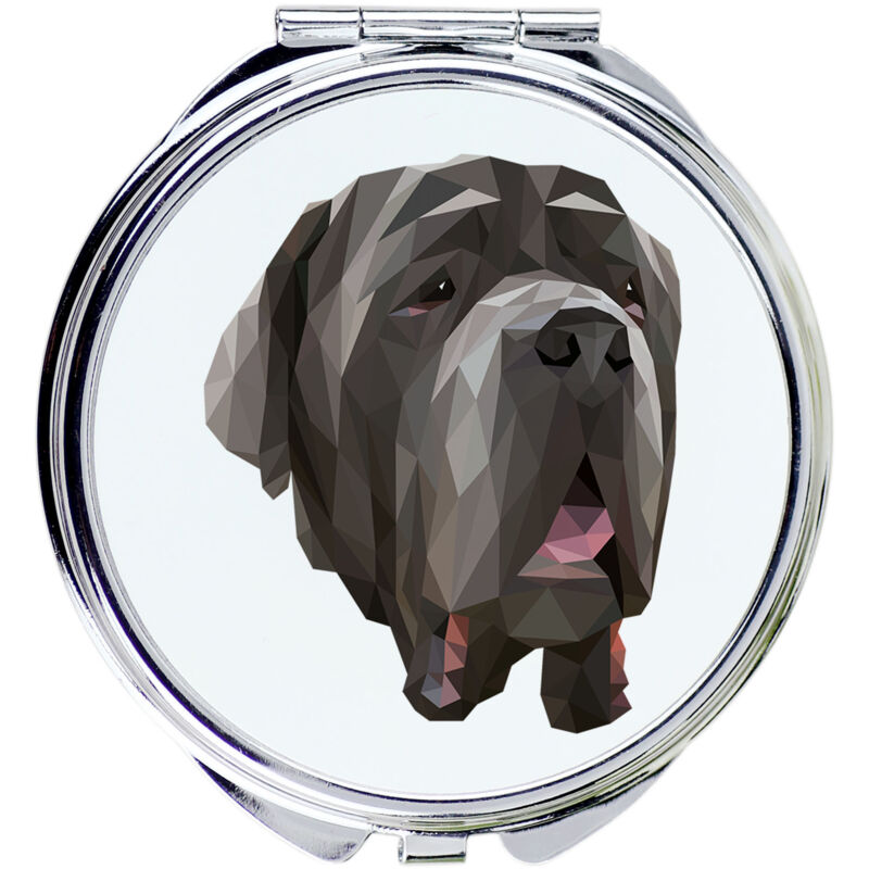 foto del prodotto mastino napoletano, mastino napoletano, mastino napoletano specchio con foto e scritta geometrica di art dog