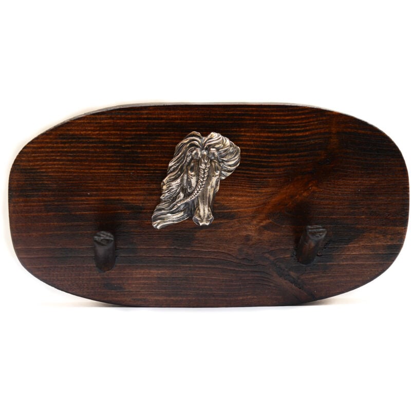 foto del prodotto cavallo frisone gancio per accessori, gancio per medaglie con cavallo, ganci per chiavi di art dog