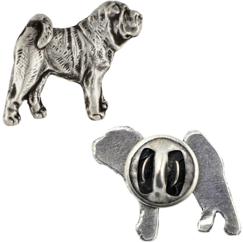foto del prodotto shar pei spilla per cani in confezione regalo, spilla elegante, spilla da bavero di art dog