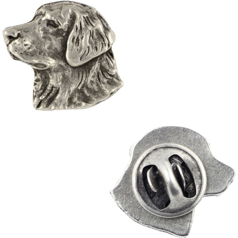 foto del prodotto golden retriever i spilla per cani in confezione regalo, spilla elegante, spilla da bavero di art dog