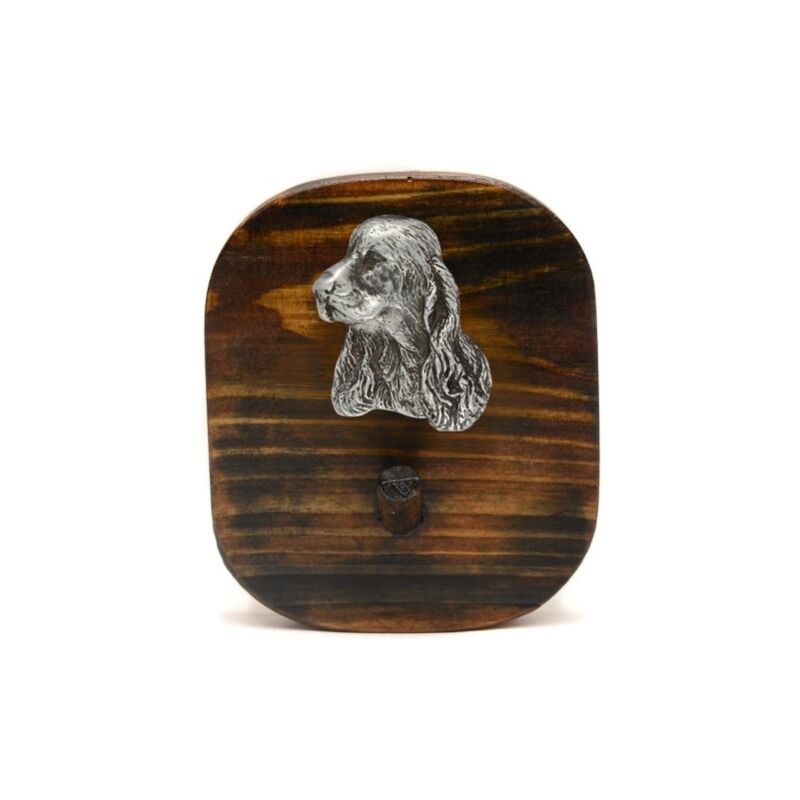 foto del prodotto cocker spaniel inglese gancio per guinzaglio, gancio per medaglie con cane, gancio per chiavi di art dog