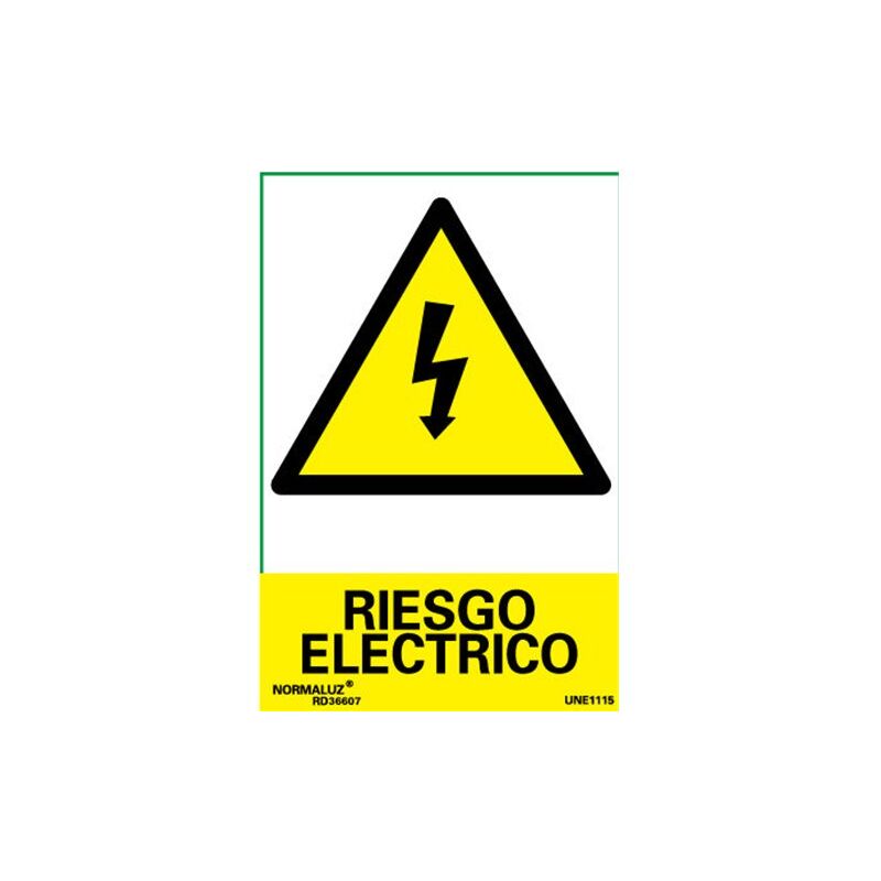 foto del prodotto etichetta adesiva rischio elettrico 10x15 vinilord 36607