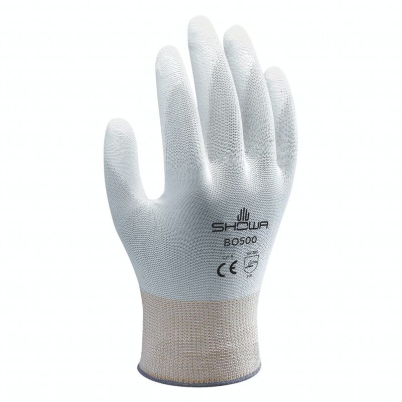 foto del prodotto showa bo500w guanto da lavoro senza cuciture nylon poliuretano usi generici 7 m