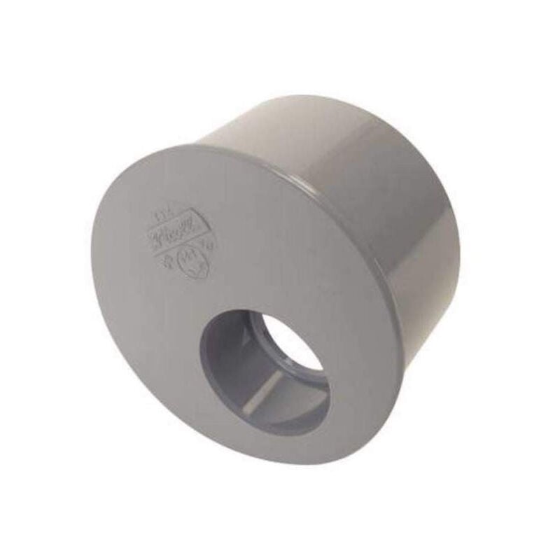 foto del prodotto spina di riduzione incorporata in pvc maschio 93,6 mm, femmina 40 mm.