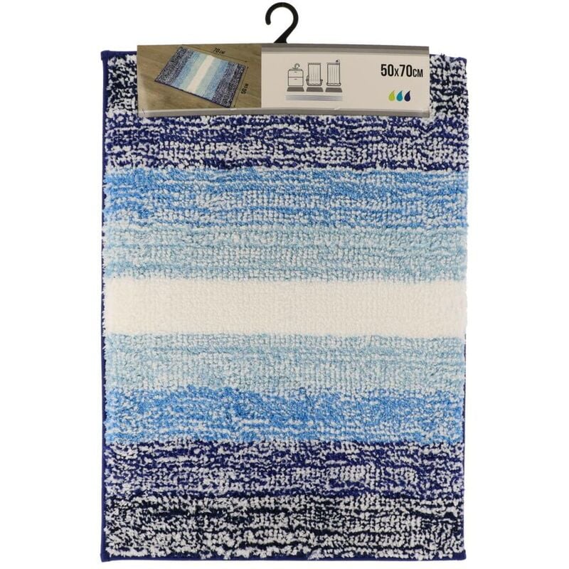 foto del prodotto tendance tappeto in microfibra china 50x70cm blu degradato