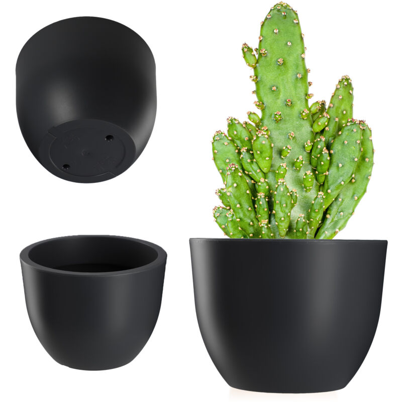 foto del prodotto vaso da fiori da giardino kadax 35 cm antracite opaco