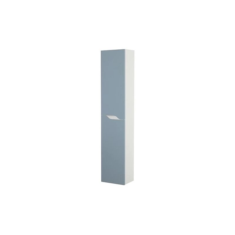 foto del prodotto colonna pensile per bagno azzurro polvere, 30x24x150 cm