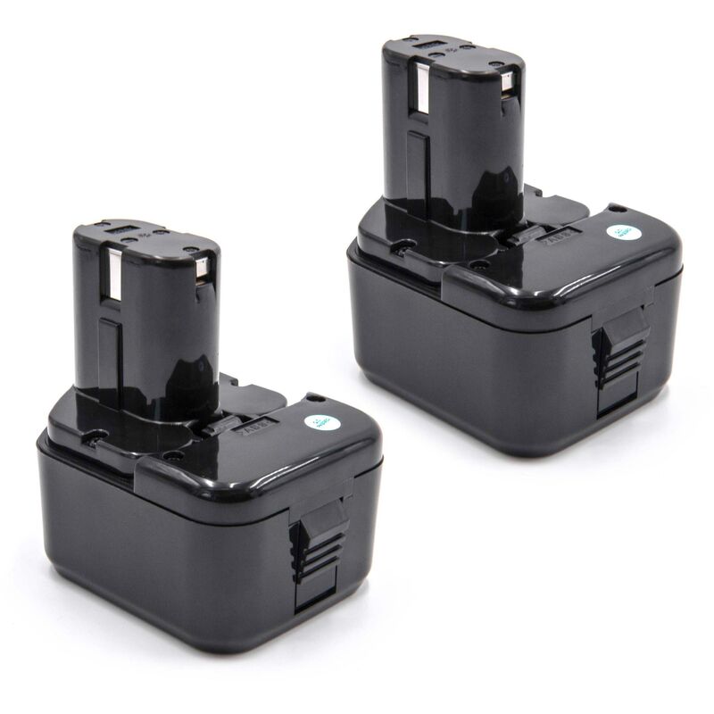 foto del prodotto vhbw 2x batteria sostituisce hitachi eb1220hl, eb1220hs, eb1220rs, eb1222hl, eb1226hl per attrezzi da lavoro 2100 mah, nimh, 12 v 