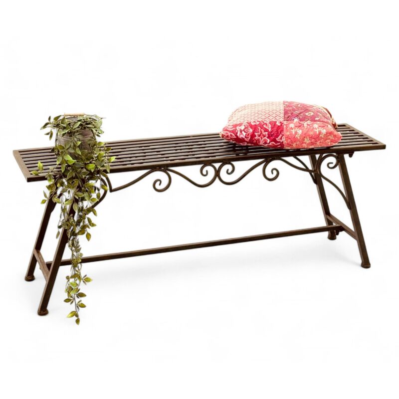 foto del prodotto panchina cucciu xl l 120 cm 77824 panca da giardino in metallo mobili da giardino