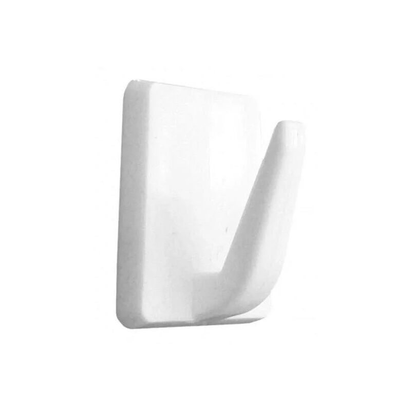 foto del prodotto gancio decorativo a trapezio adesivo, h.36 mm, l.26 mm, 2 pezzi.