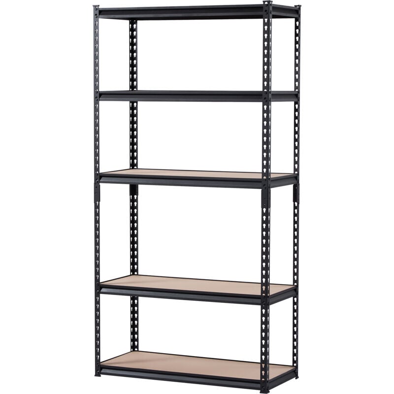 immagine 0 del prodotto mophorn scaffali portaoggetti, capacit 2000 libbre, scaffalature per garage a 5 livelli, 16 p x 36 l x 71,4 h ripiani in metallo regolabili per