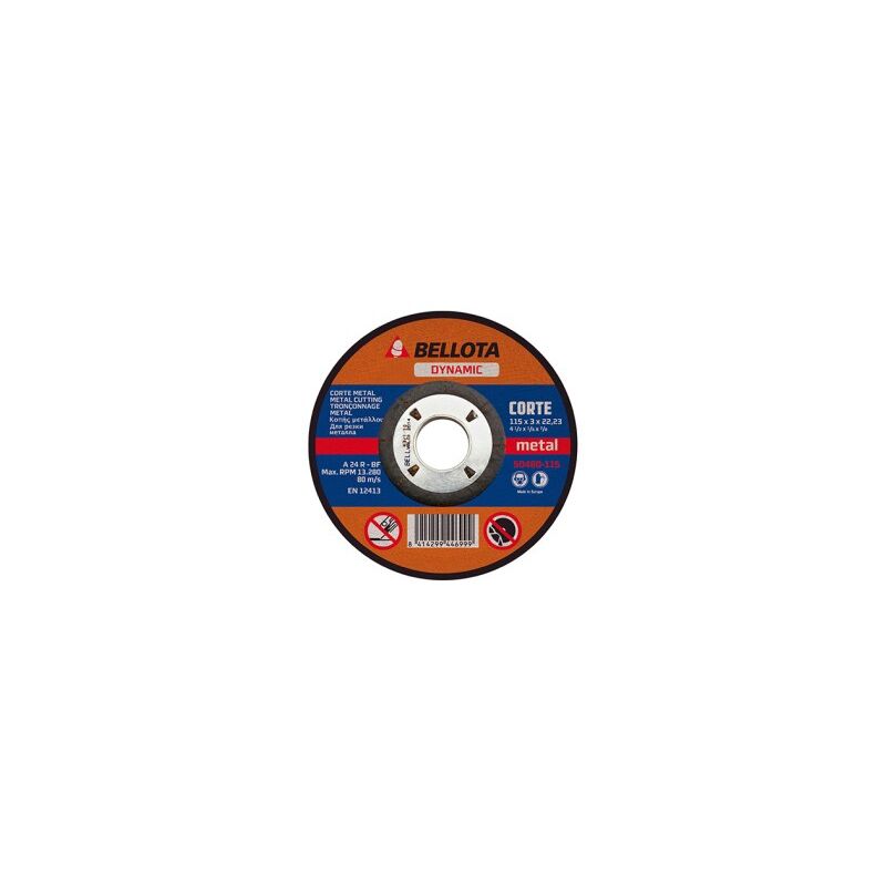 foto del prodotto disco da taglio base per metallo 115x3mm 50480 bellota