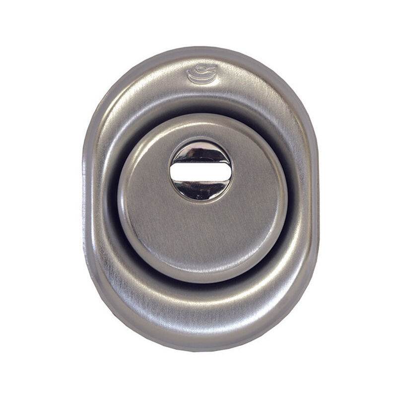 foto del prodotto defender in acciaio cromo satinato corpo carbonitrurato protezione chiave antistrappo bocchetta 50xh22 cm