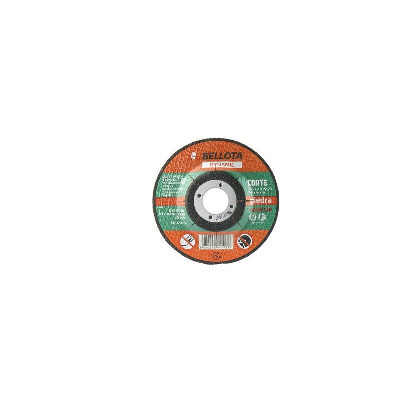 foto del prodotto disco base per taglio pietra 230x3mm 50482 bellota