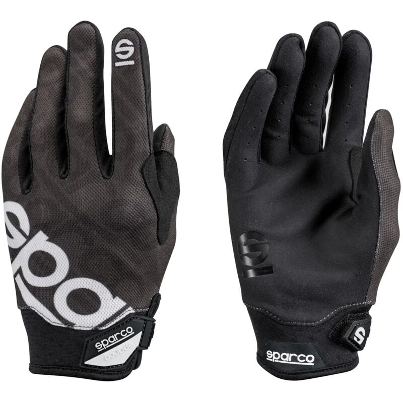 foto del prodotto sparco 002093 guanti lavoro regolabili polso rinforzo tra police indice nero s