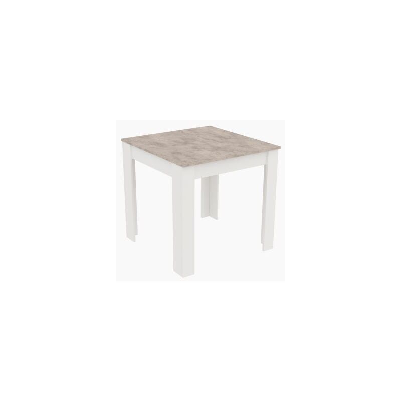 foto del prodotto tavolo fisso 80x80xh75cm cemento bianco