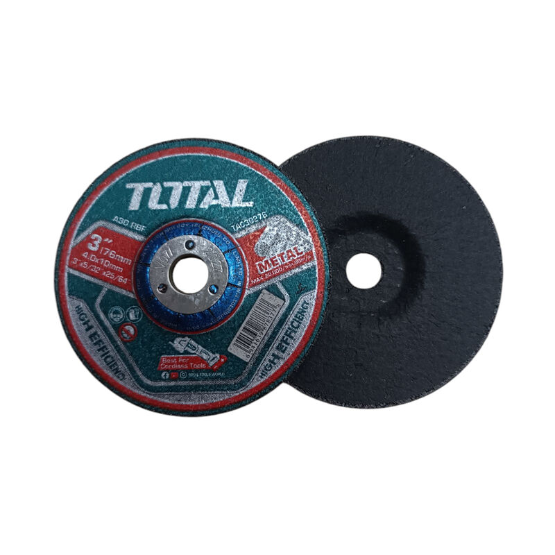 foto del prodotto dischi abrasivi da sbavo smerigliatrice flex ferro metallo 5pz 76mm total