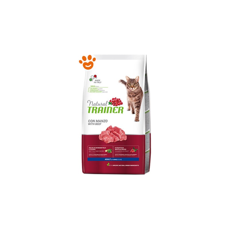 foto del prodotto trainer natural cat adult manzo natural cat adult manzo sacco da 1,5 kg