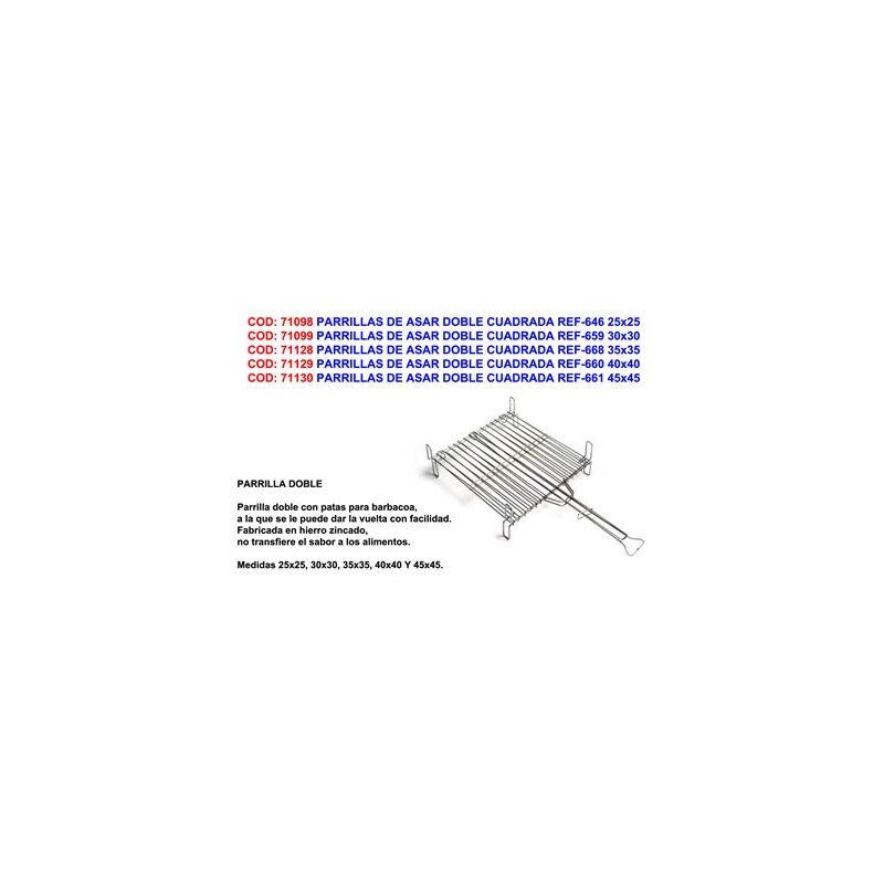 immagine 0 del prodotto griglie quadrate doppie 30x30 rif 659