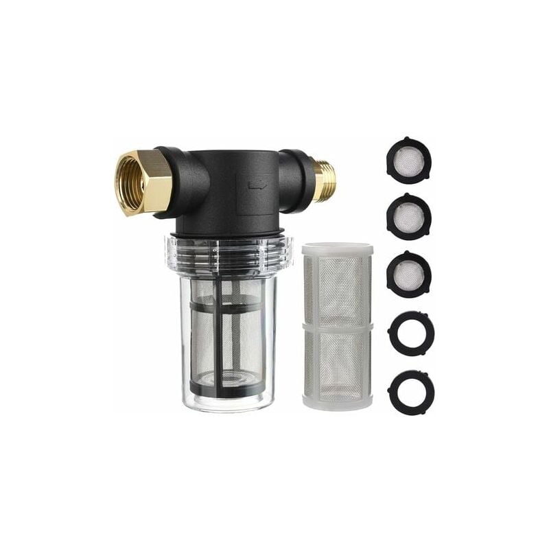 foto del prodotto fortuneville filtro per tubo di ingresso dell acqua per idropulitrice, filtro a maglie metalliche per tubo dell acqua da giardino, filtro per