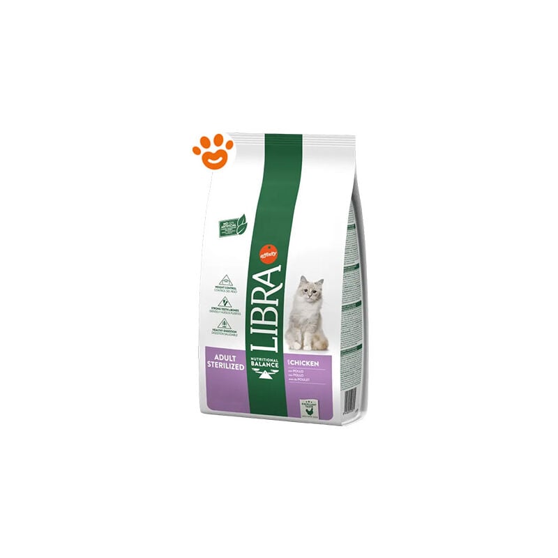 foto del prodotto affinity libra cat adult sterilizzato pollo affinity libra cat adult sterilizzato pollo sacco da 8 kg
