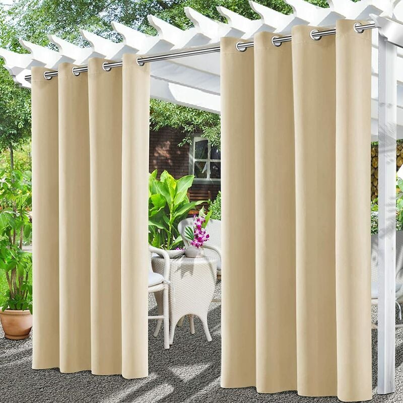 foto del prodotto fortuneville tende da esterno, tenda per pergolato impermeabile, tenda da esterno per terrazza, tenda parasole per balcone, terrazza, veranda,