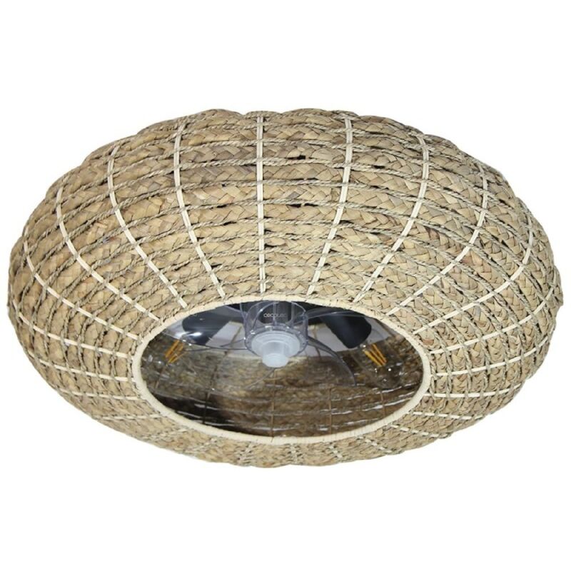 foto del prodotto cecotec ventilatori da soffitto energysilence lampaero 650 natural wicker