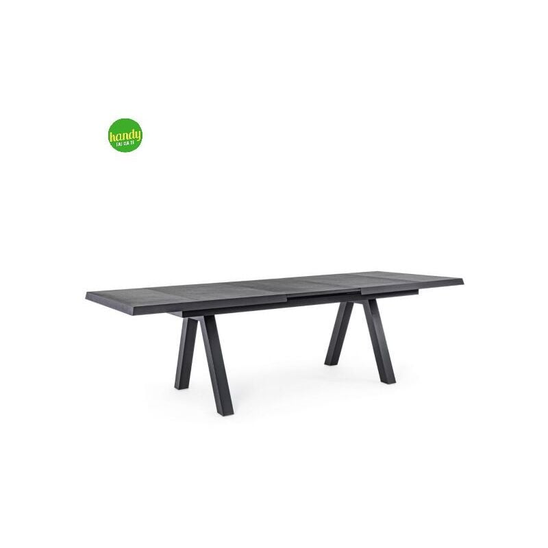 foto del prodotto bizzotto tavolo allungabile krion antracite 205 265 x 103 x 78 cm