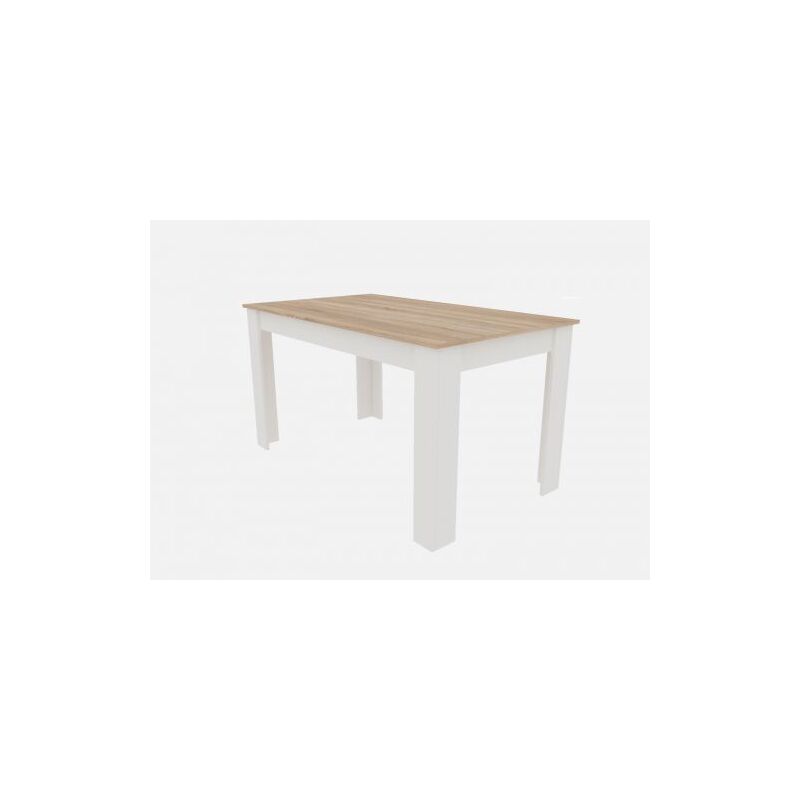 foto del prodotto tavolo fisso 138x80xh75cm rovere bianco