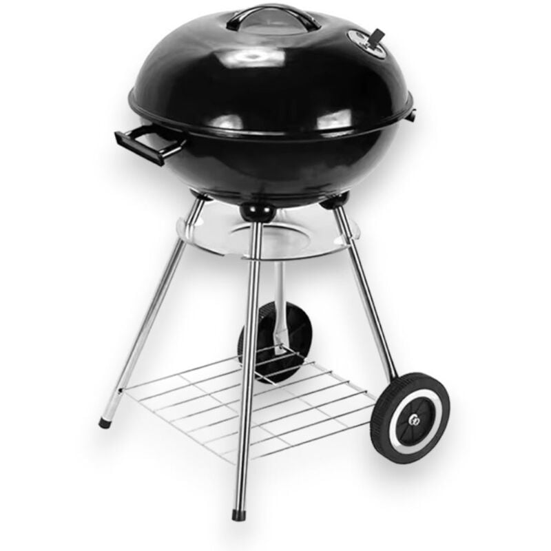foto del prodotto no brand barbecue a carbone miami da esterno con lamiera in acciaio 44x44xh71 cm