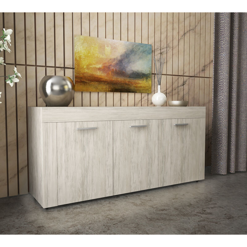 foto del prodotto kit madia 3 ante 150x82x41 bianco ven.k083