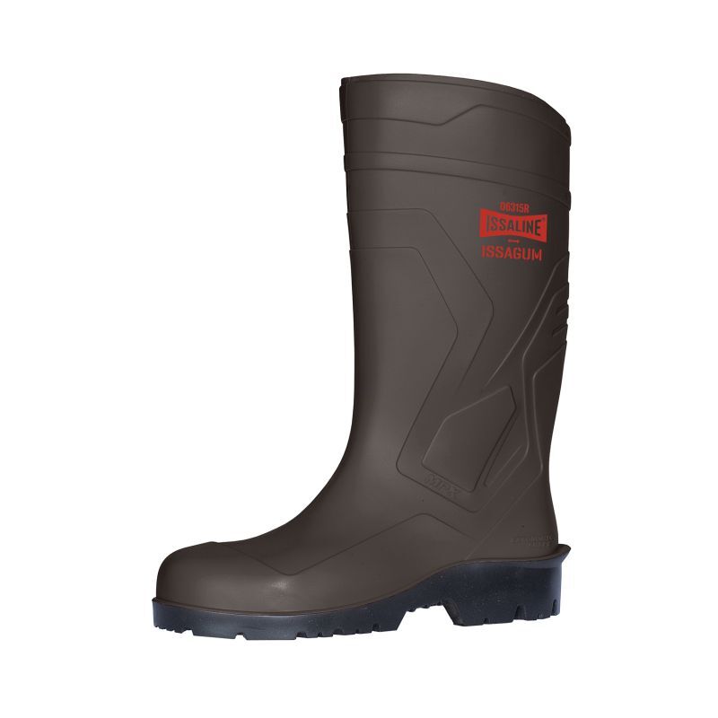 foto del prodotto issaline 06315r 090 stivali lavoro gomma pvc nitrica issagum marrone nero 47