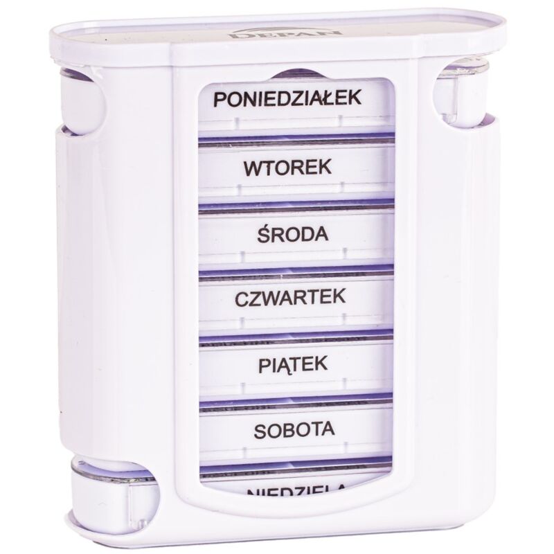 foto del prodotto scatola organizer per medicinali de scatola per medicinali pillole 7 giorni