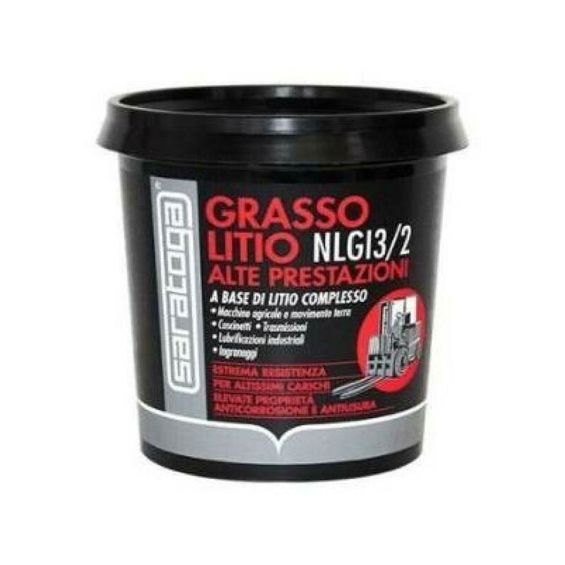 foto del prodotto saratoga grasso al litio alte prestazioni nlgi3 2 barattolo 900 gr