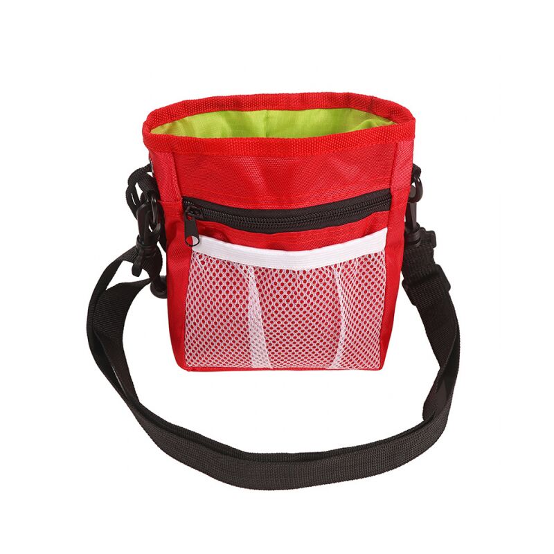 foto del prodotto borsa da addestramento per animali domestici impermeabile rossa borsa da addestramento per cani marsupio per portare a spasso il tuo cane 