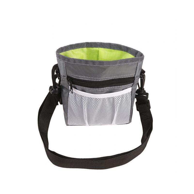 foto del prodotto borsa da addestramento per animali domestici impermeabile grigia borsa da addestramento per cani marsupio per portare a spasso il tuo cane