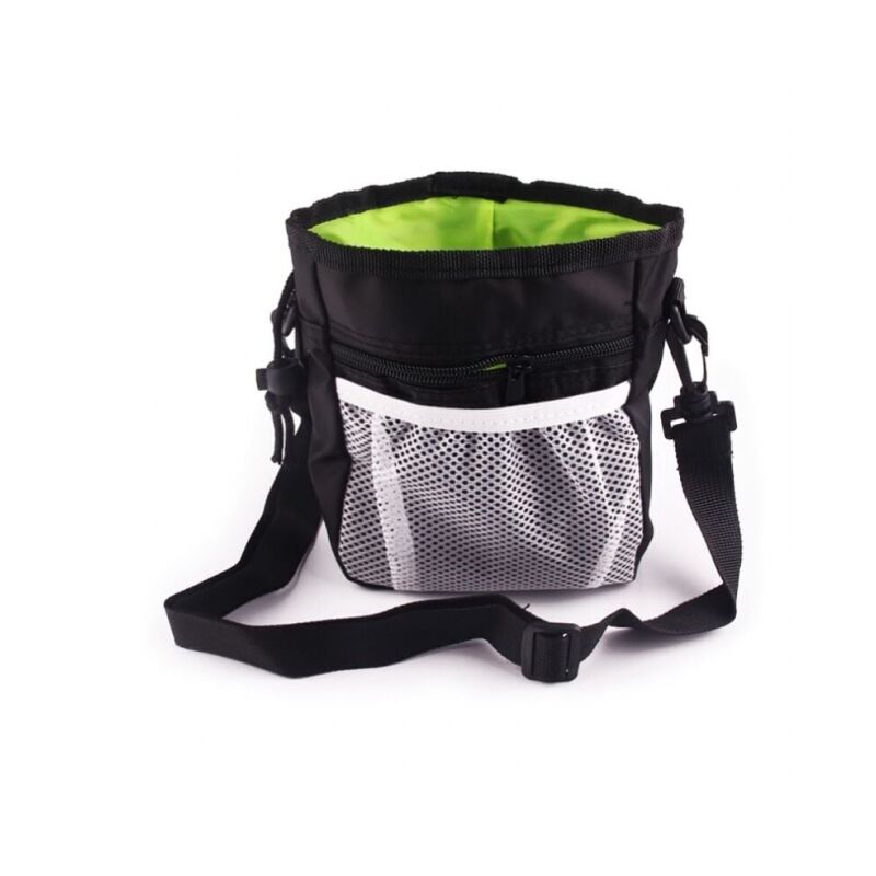 foto del prodotto borsa da addestramento per animali domestici impermeabile nera borsa da addestramento per cani marsupio per portare a spasso il tuo cane