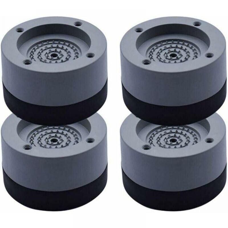 foto del prodotto 4 pezzi universale lavatrice piedini pads tappetini antiurto antiscivolo anti vibrazione tappetini