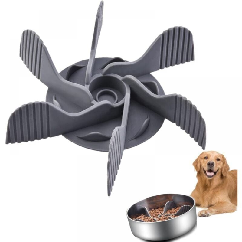 foto del prodotto cyslmuk 1 ciotola anti gola per cani, inserto per ciotola anti gola per cani, inserto per ciotola per cani a lenta alimentazione, compatibile con