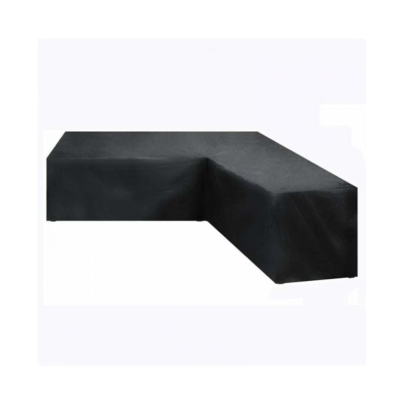 foto del prodotto  270x270x90cm copertura impermeabile per mobili da giardino angolari, copertura per divano da giardino a forma di l, copertura in tessuto oxford 210d