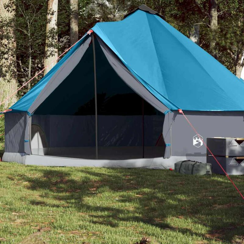 foto del prodotto vidaxl tenda familiare tipi per 8 persone blu impermeabile