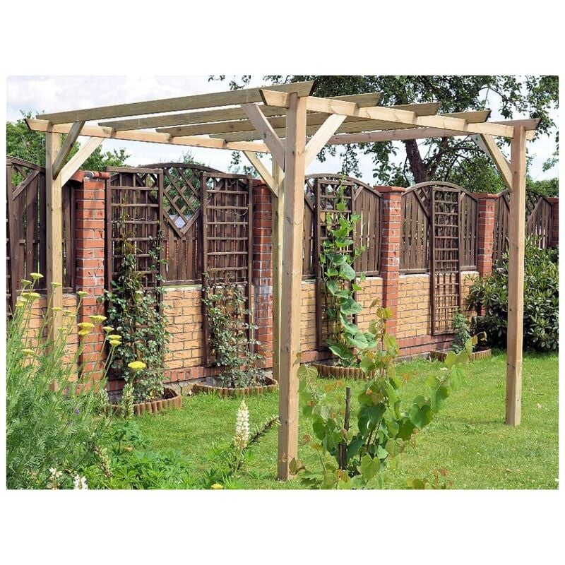 foto del prodotto losa gazebo pergola eco 300x300 legno pino massello impregnato
