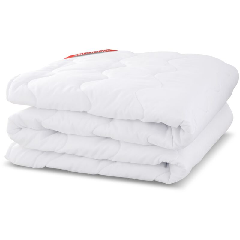 foto del prodotto coprimaterasso protezione trapuntato in filo premium 200x220 cm bianco