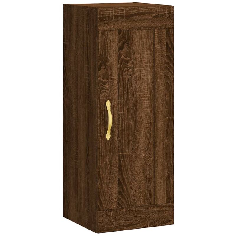 foto del prodotto mobile a parete rovere marrone 34,5x34x90 cm legno multistrato vidaxl