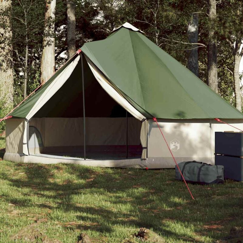 foto del prodotto vidaxl tenda familiare tipi per 6 persone verde impermeabile